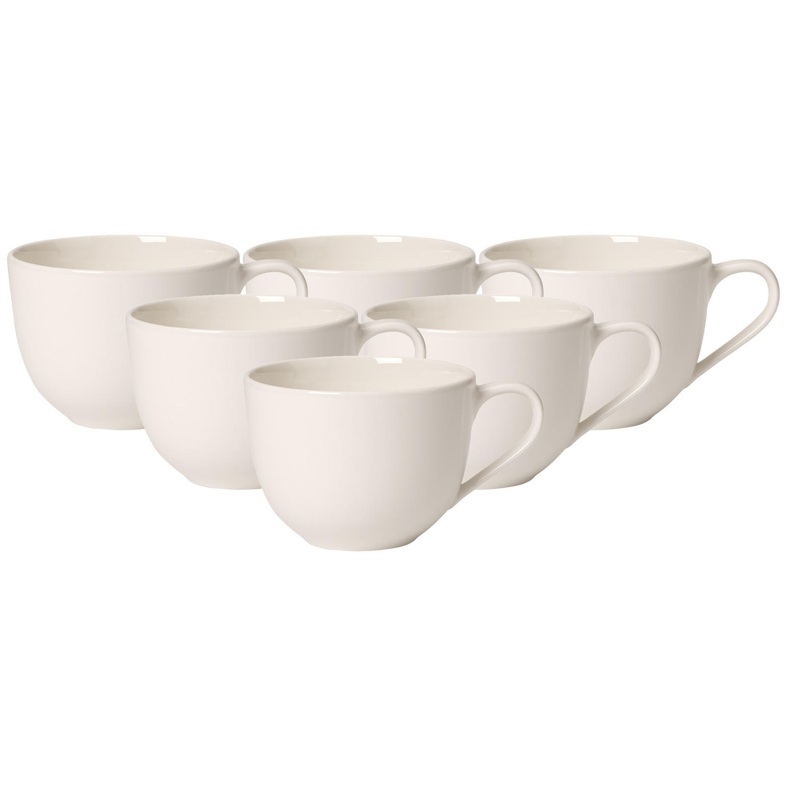 KAFFEETASSEN For Me weiß 160 ml 6er Set - Weiß, Keramik (0.16L) - Villeroy & Boch