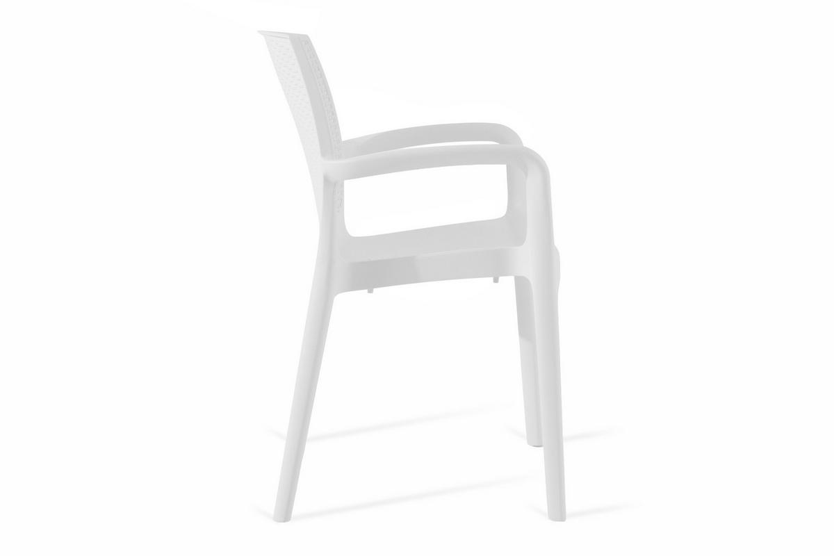 GARTENSTUHL RANTU 2-tlg, Weiß - Weiß, Kunststoff (60/84/55cm) - KONSIMO®