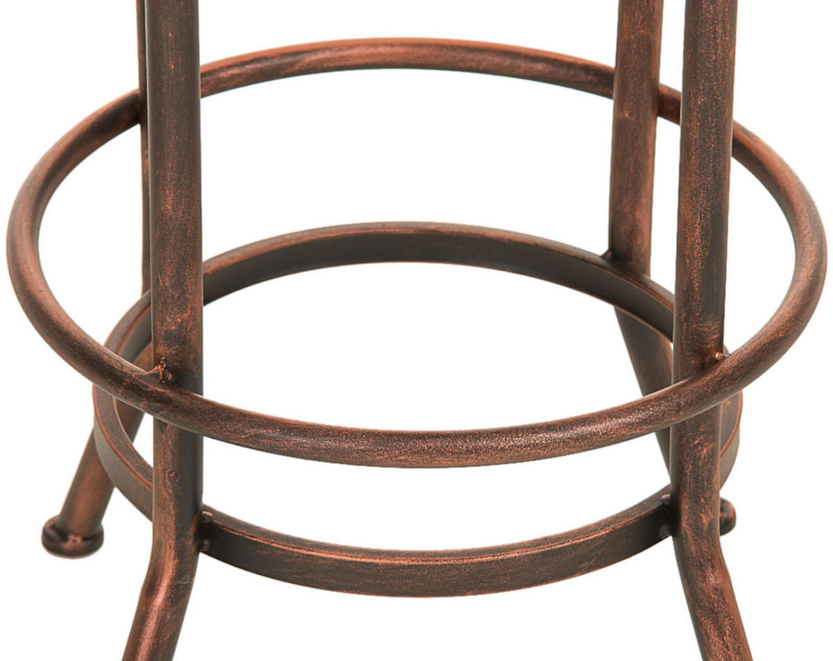 BARHOCKER 2er Set Metall bronze - Bronzefarben, Metall (49.5/101.5/49.5cm) - CLP