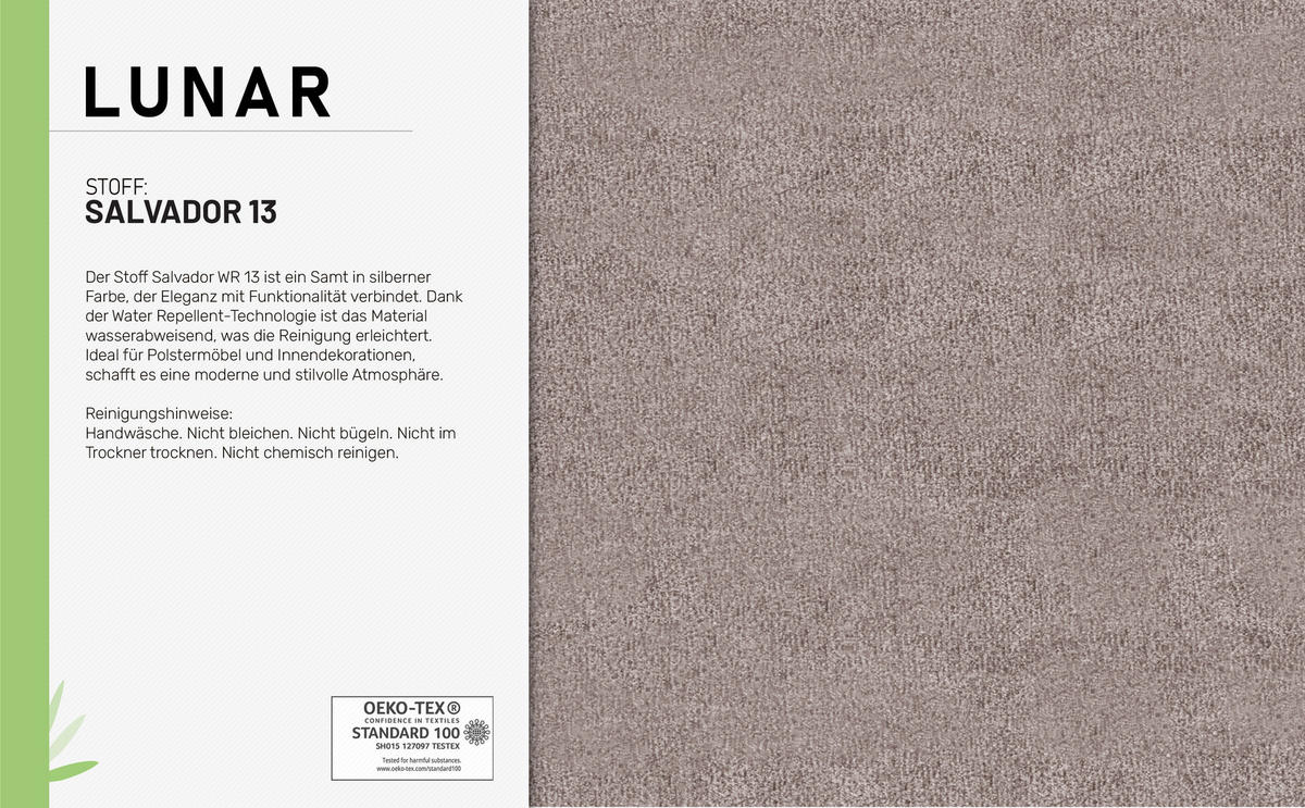 ECKSCHLAFSOFA Lunar Schlafsofa mit Bettkasten, Silberfarben - Silberfarben, Holz (237/166cm) - Panda Möbel