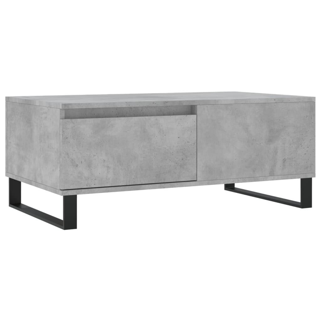 COUCHTISCH Betongrau 90x50x36,5 cm Holzwerkstoff - Grau, Holzwerkstoff (90/50/36.5cm) - furnicato