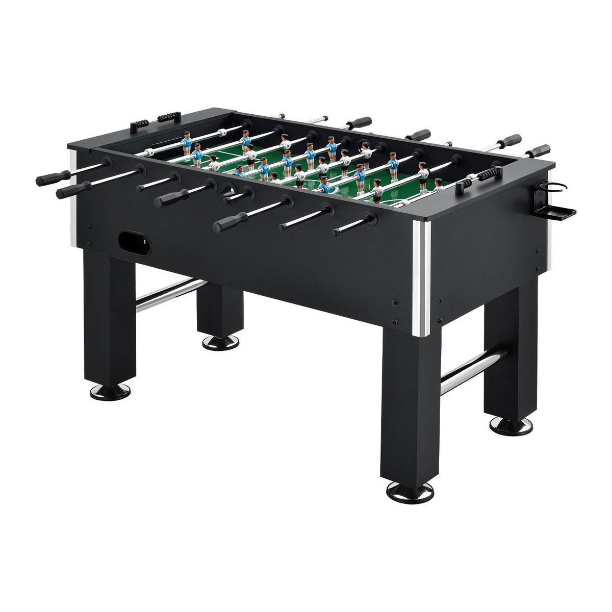 TISCHKICKER Wuzzler schwarz mit Getränkehalter - Schwarz, Holz (72/88/139cm) - Artsport