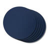 COOKINGLIFE Tischsets - Doppelseitig - Veganes Leder - Grau / Blau ø 38 cm - 6 Stück - Blau, Kunststoff (38cm) - Cookinglife