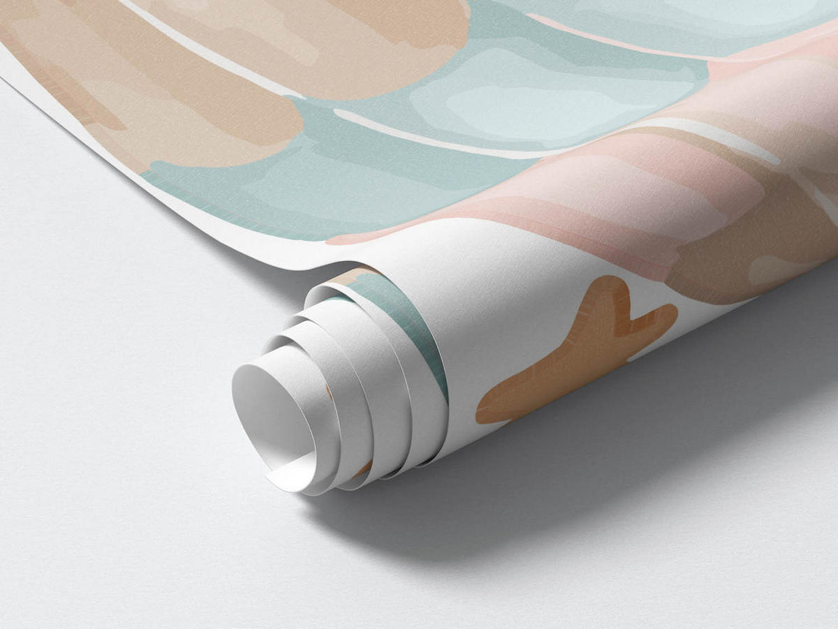 WANDAUFKLEBER 130x183cm - Boho-Dekorationen - Multicolor, Kunststoff (130/183/0.1cm) - Wallfluent