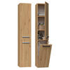 BADEZIMMERSCHRANK REGAL KORB NEL IV EICHE ARTISAN - Eiche Artisan, Holzwerkstoff (31/174/30cm) - CDF