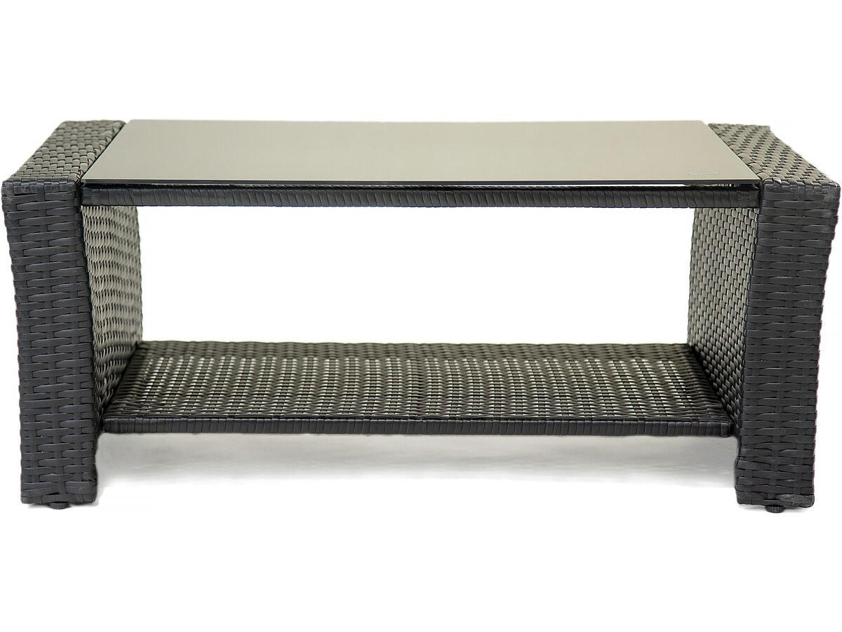 LOUNGEGARNITUR Ilana 4-Sitzer Schwarz - Schwarz, Kunststoff - Habitat Garten