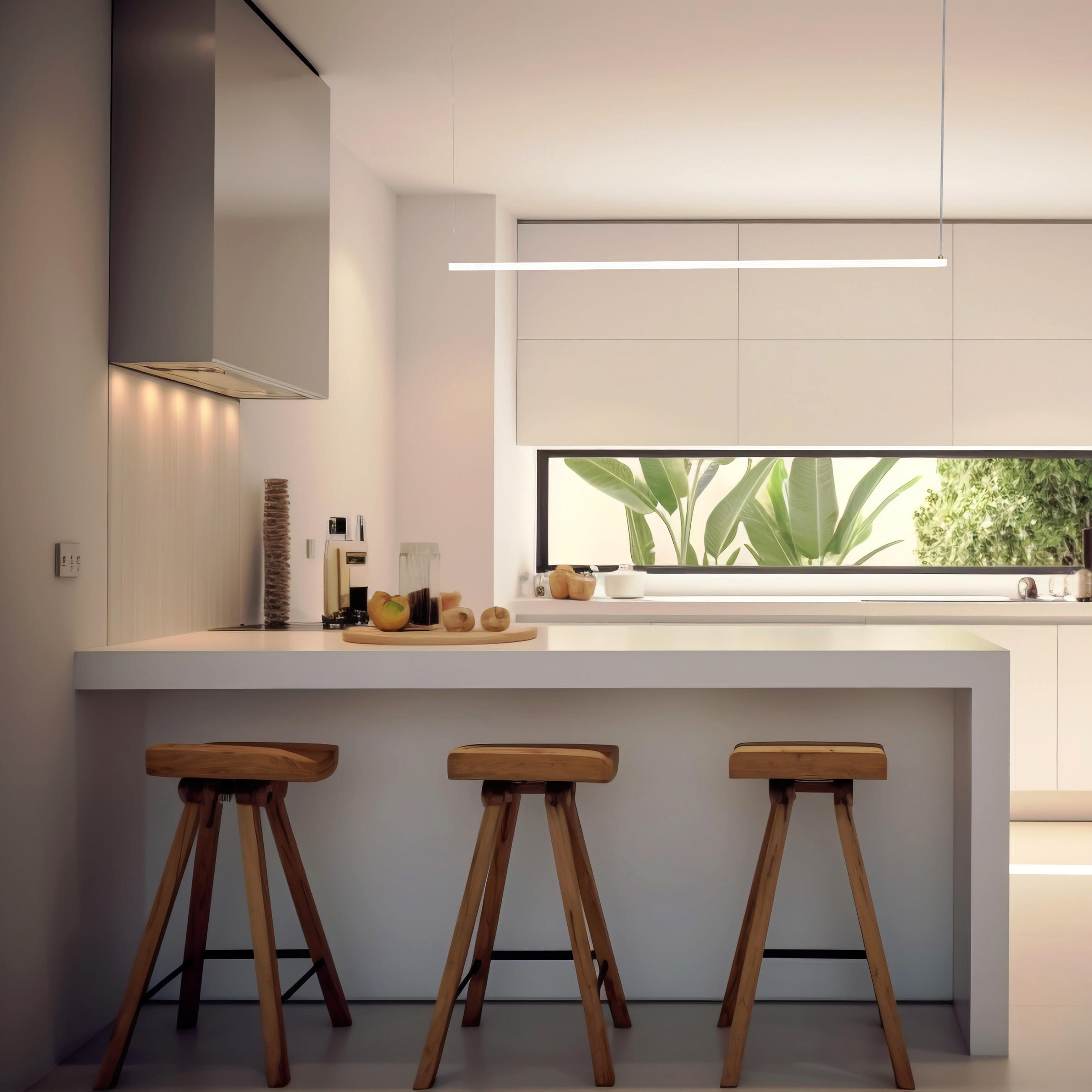 LED-HÄNGELEUCHTE - Weiß, Metall (2/100/2cm) - Lumicom