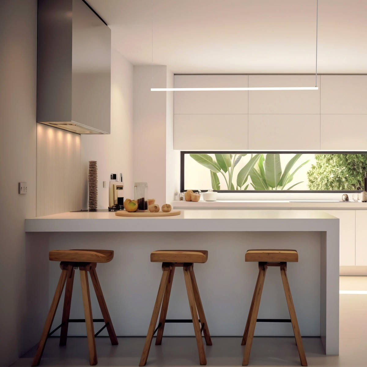 LED-HÄNGELEUCHTE - Weiß, Metall (2/100/2cm) - Lumicom