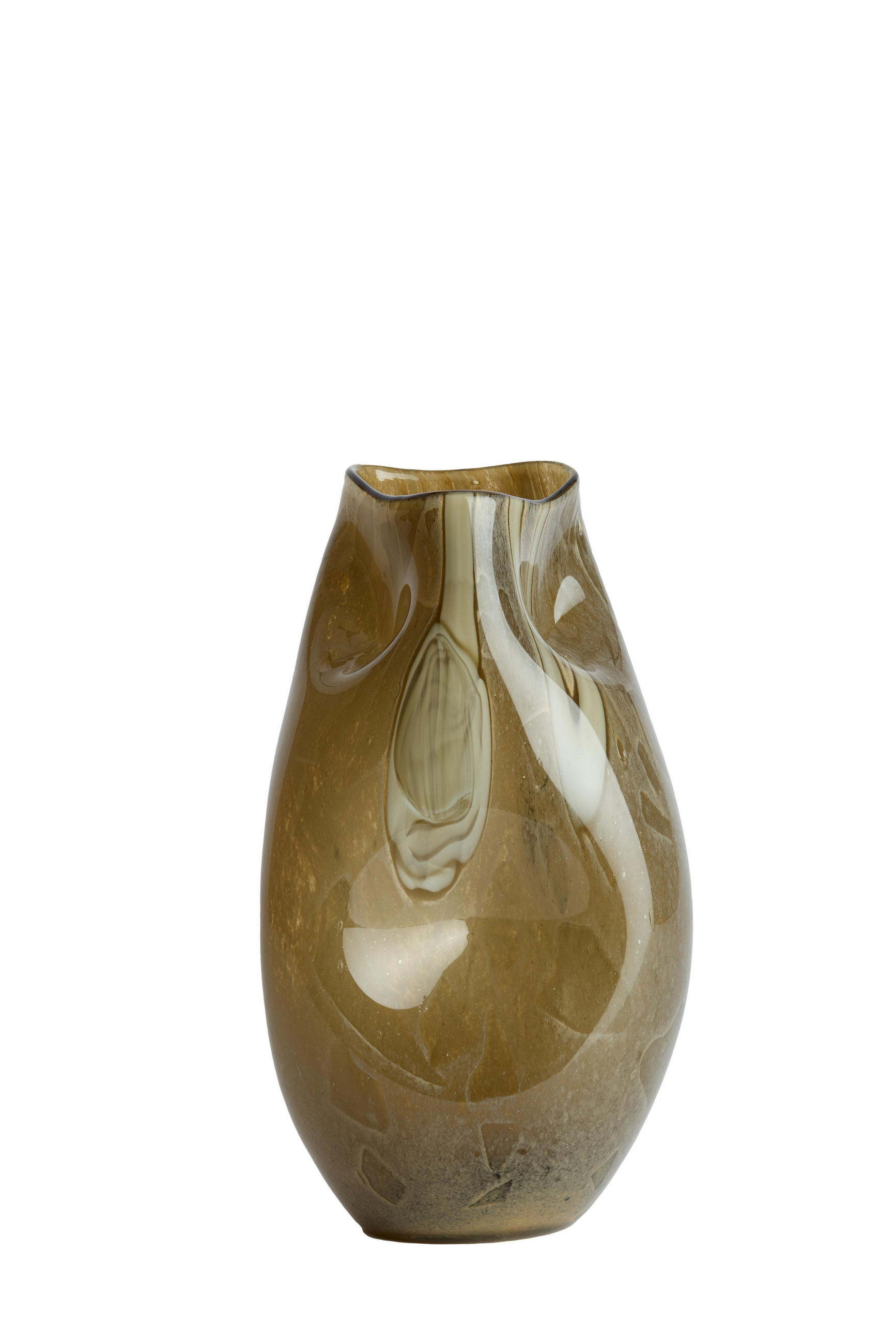 VAZE Jorien Grün 18/17.5/32 cm - Grün, Glas (32cm) - Light & Living