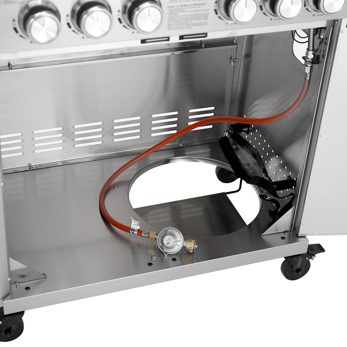 GASGRILL PLATINUM YAMARA 6+2 + Haube - Silberfarben, Metall (159/117/55cm) - TAINO