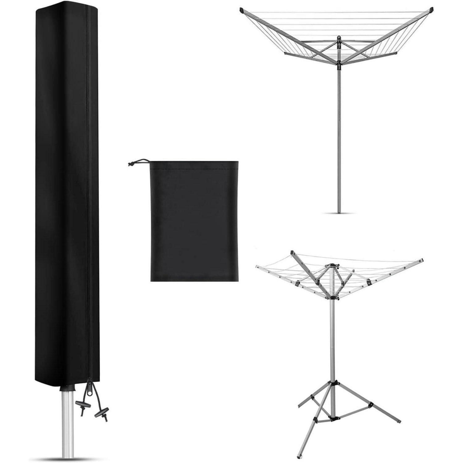 SCHUTZHÜLLE für Wäschespinne 160 cm Wasserdicht Oxford Schwarz - Schwarz, Kunststoff (15/160/15cm)