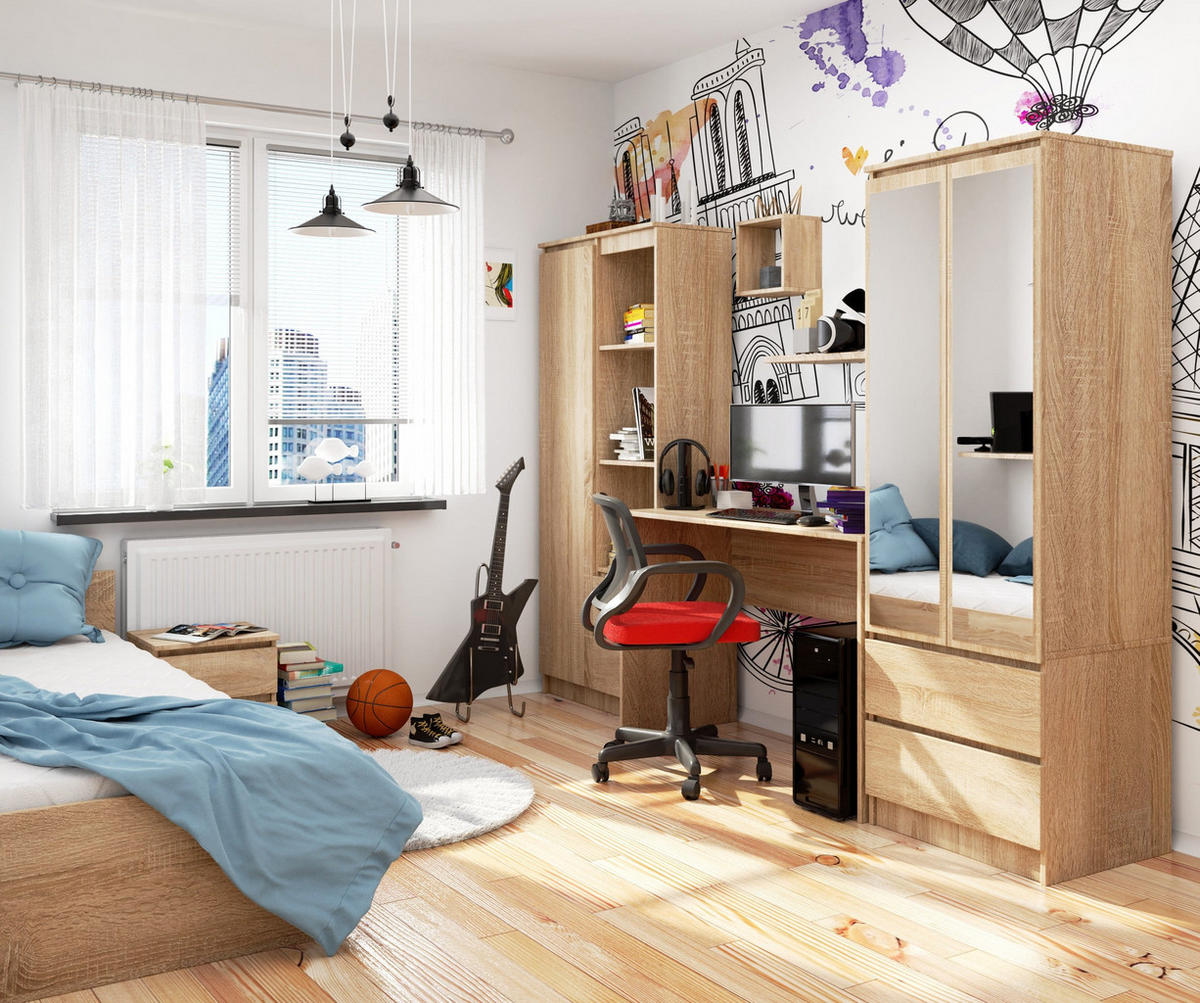 SCHREIBTISCH Eiche Sonoma 79/120/50 - Sonoma Eiche, Holzwerkstoff (50/120/79cm) - RAUMHIRSCH FURNITURE