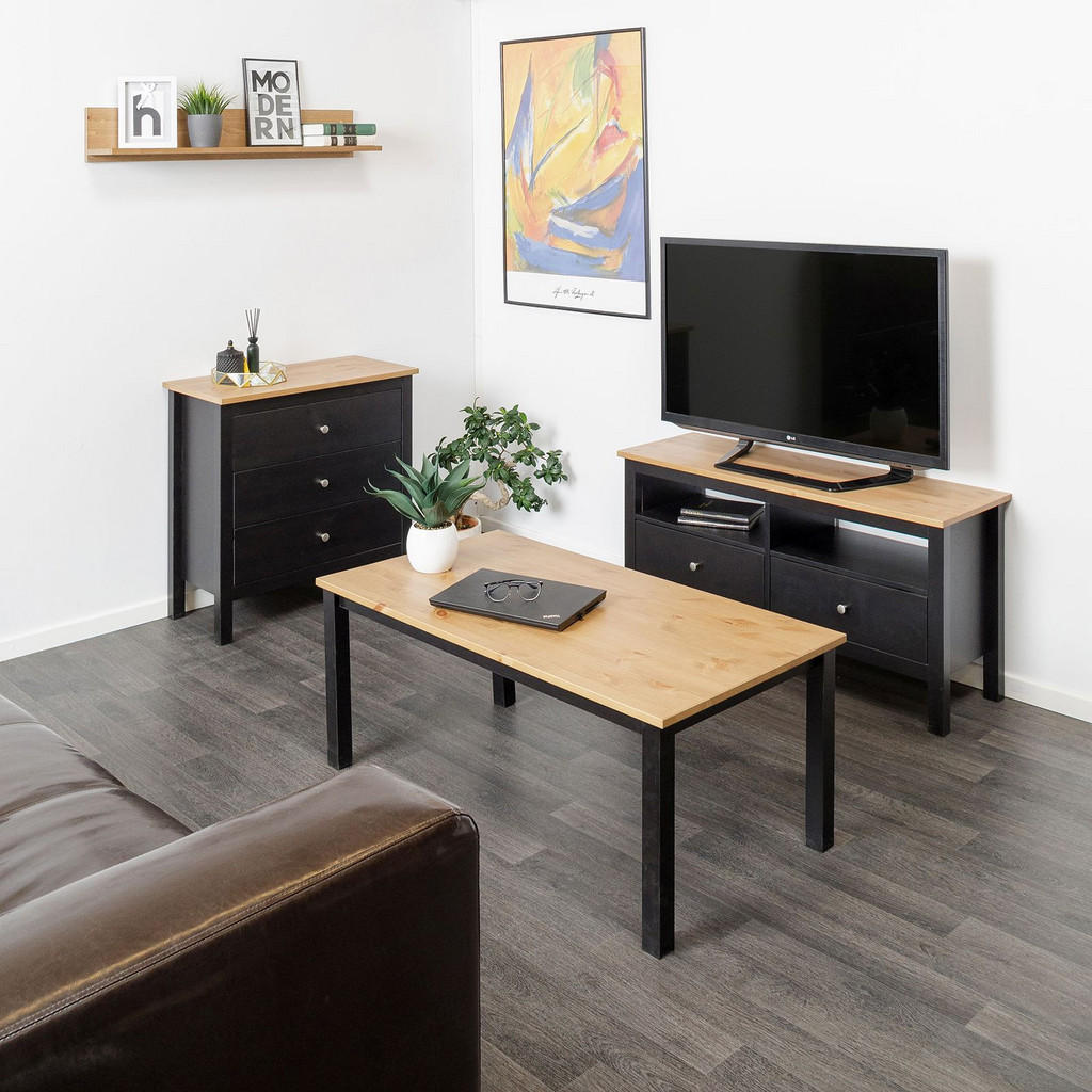 Thumbnail - hagge home Couchtisch, Braun, Holz, 110x45x60 cm, Wohnzimmer, Wohnzimmertische, Couchtische