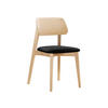 WOHNZIMMER STUHL KT63, Holzfarbe: Buche - Buchefarben/Schwarz, Holz/Textil (47/80/49cm) - MIRJAN24