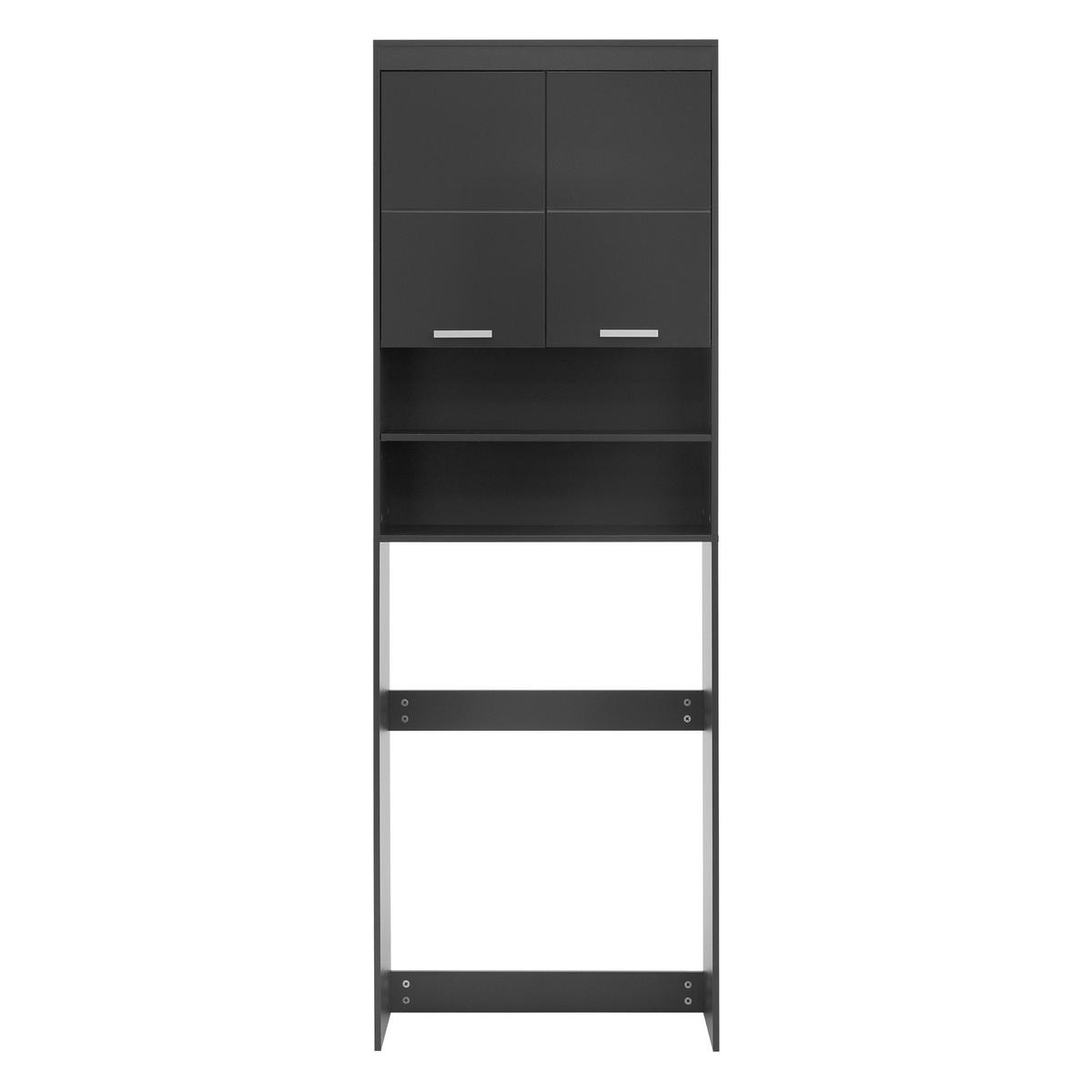 WASCHMASCHINENSCHRANK - Grau, Holzwerkstoff (25/190/63cm) - ML-DESIGN