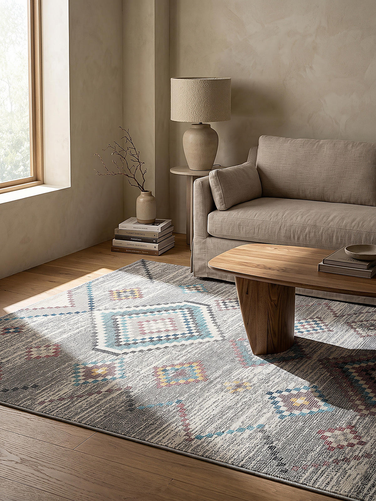 TEPPICH Outdoor Berber LIMMAT Polypropylen Creme 240 x 340 cm - Beige, Textil (240/340cm) - KADIMA DESIGN
