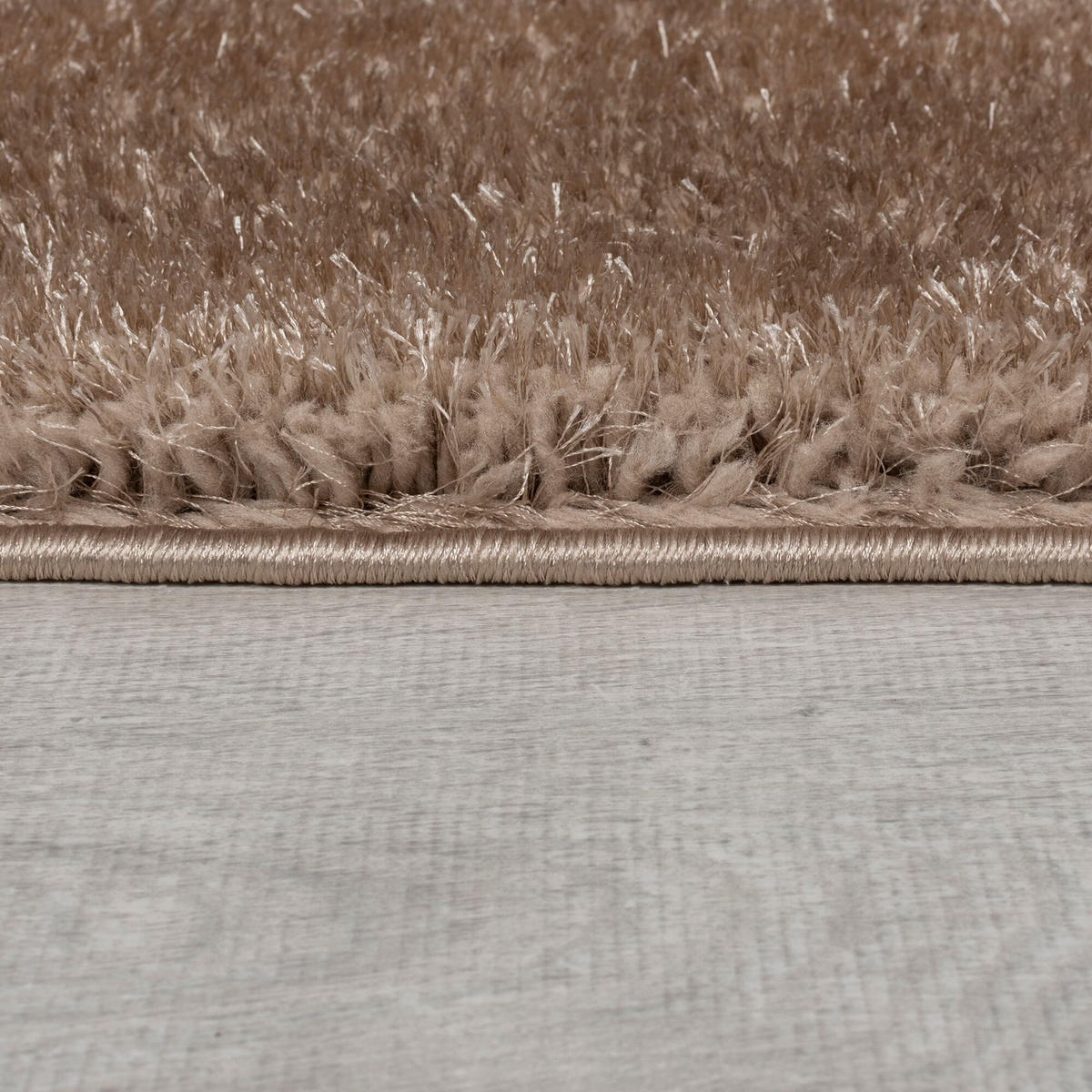 TEPPICH Hochflor Samt-Design, plüschig DOVEL, Braun 120x170 cm - Braun, Textil (120/170cm) - KADIMA DESIGN