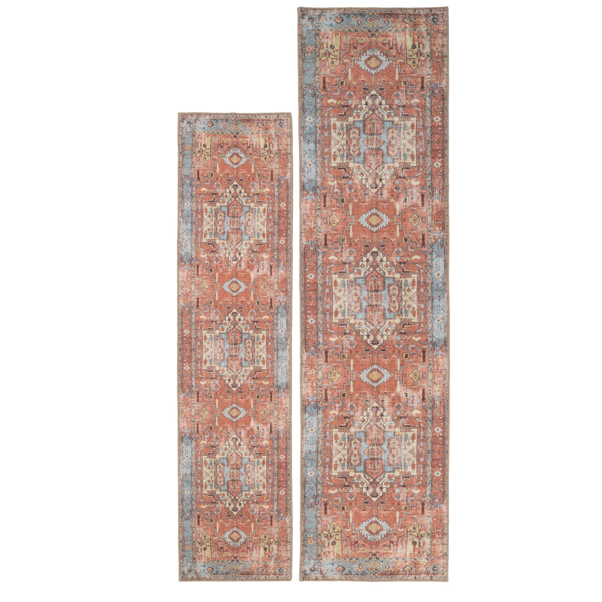 FLACHWEBETEPPICH Yana Terra - Orange, Textil (60/240cm) - Kukoon Rugs