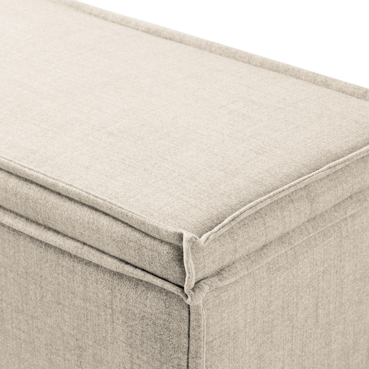 BETTTRUHE - Webstoff - Beige, Kunststoff/Textil (140/51/40cm) - home24