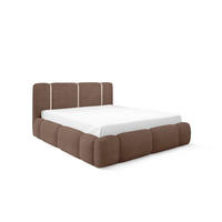 POLSTERBETT Springs Komplettset - Braun, Holzwerkstoff/Textil (120/200cm) - Fun Möbel
