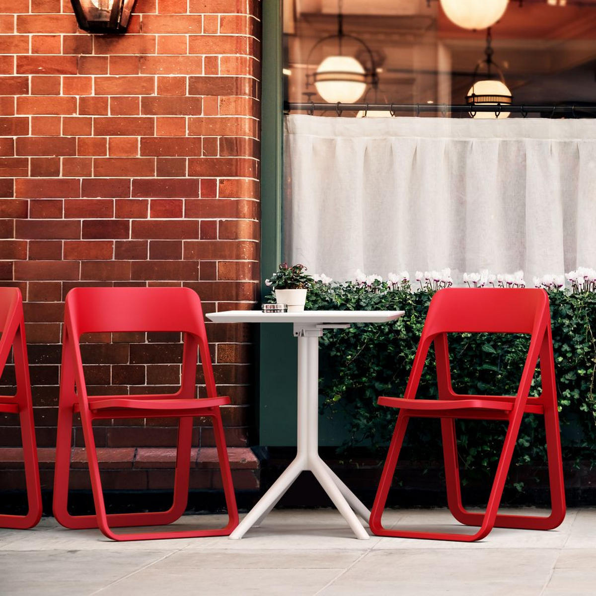 KLAPPSTUHL SLAG rot - Rot, Kunststoff (48/94/48cm) - Légia Home