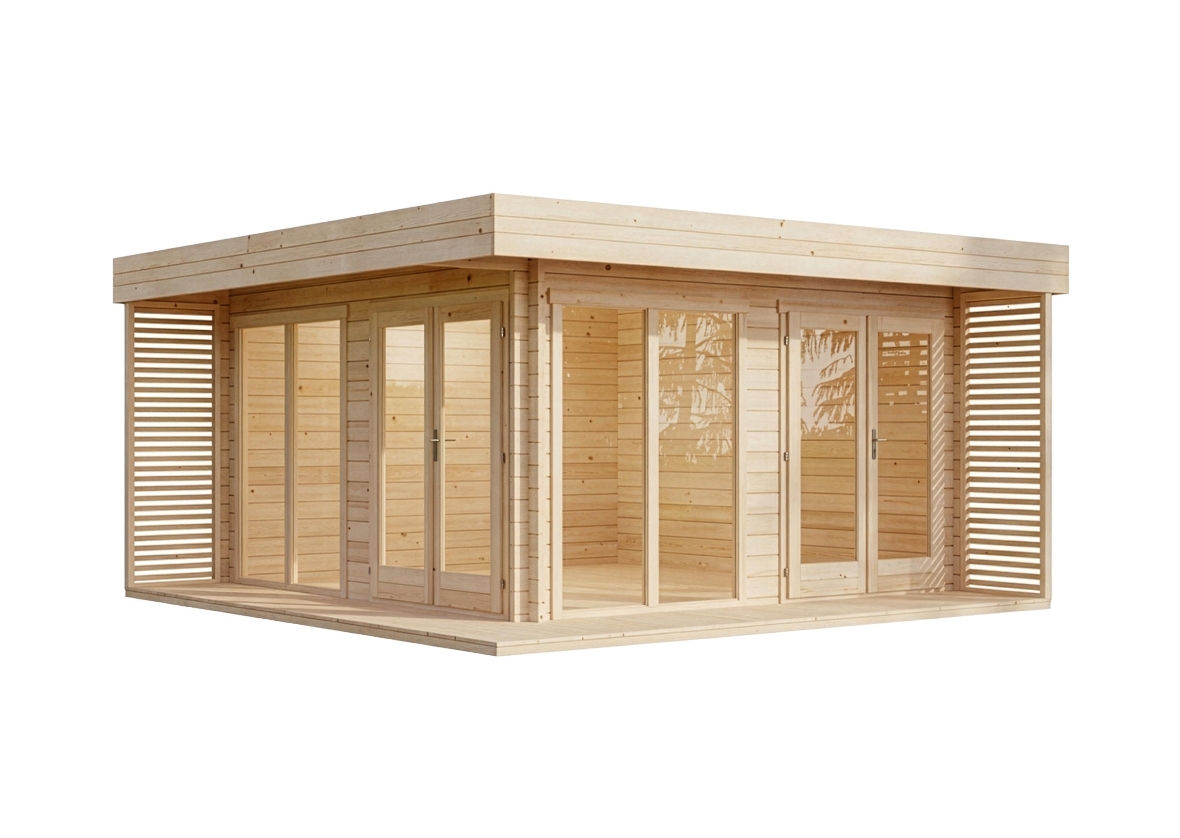 Alpholz Gartenhaus Natur 480x241x472 cm