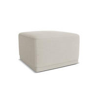 POUF Chenille Stoff Grau - Silberfarben/Schwarz, Kunststoff/Textil (65/40/65cm) - Makamii