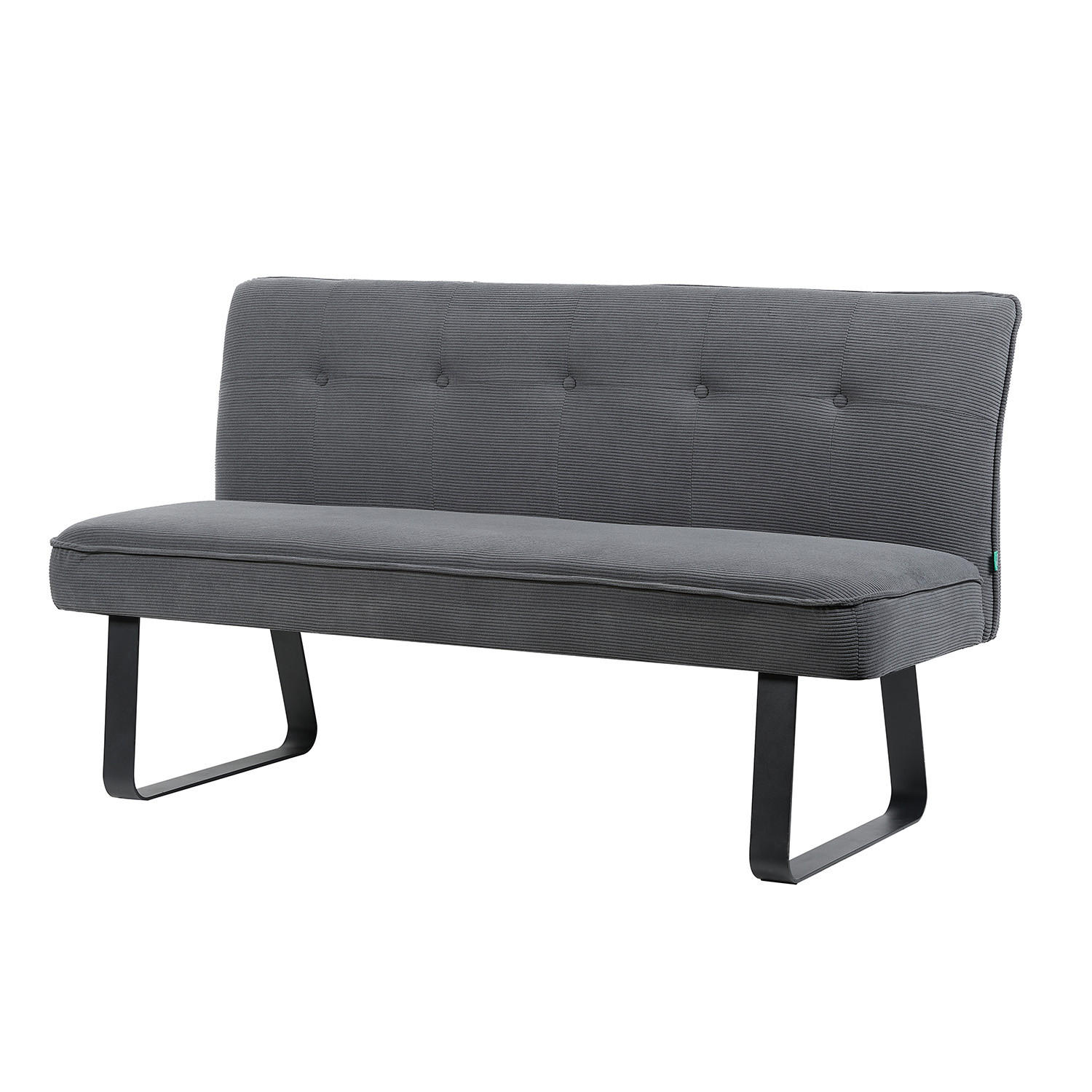 Dubi Möbel Sitzbank Grau 156x88x65 cm