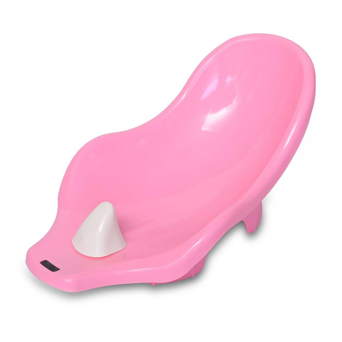 BABYBADEWANNE SET Set-1013082 rosa mit Badewannenständer, Badesitz, Wasserthermometer, Wasserablauf - Rosa, Kunststoff (41/88cm) - Lorelli