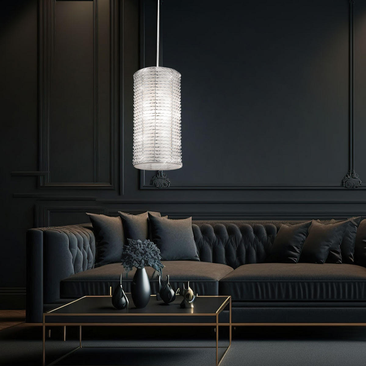 LED HÄNGELEUCHTE SPARKLING Aluminium Silber - Silberfarben, Metall (15/15/30cm) - Esto