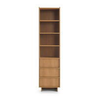 BÜCHERREGAL ZENITH 50/201/39 cm Wohnzimmerregal Hochschrank Regal Braun - Braun, Holzwerkstoff (50/201/39cm) - MASSENO