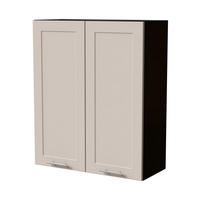 HÄNGESCHRANK Oslo W4/80 Schwarz / Kaschmir Matt 80 / 32,5 / 96cm - Kaschmir/Schwarz, Holz/Holzwerkstoff (80/96/32.5cm) - Feldmann-Wohnen
