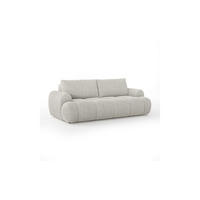 SCHLAFSOFA CORAL 250/100/85 cm mit Bettkasten Stoff Coral 65 - Ecru, Textil (250/85/100cm) - Lookway