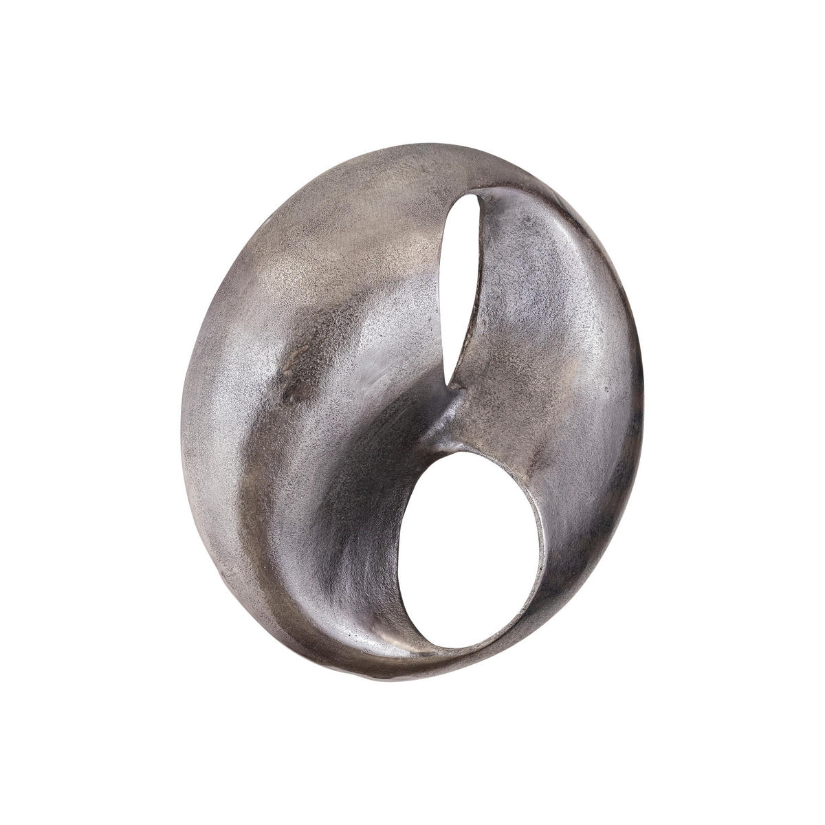 WANDPANEEL Deuie Silber 45/10/45cm - Silberfarben, Metall (10/45/45cm) - PTMD Collection