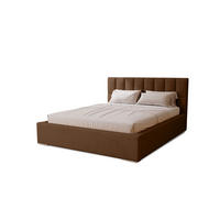 POLSTERBETT Dream 160x200 cm, Doppelbett mit Bettkasten, Lattenrost und Matratze aus Holz, Velourstoff: Dunkelbraun - Dunkelbraun, Holz/Kunststoff (160/200cm) - Marpur