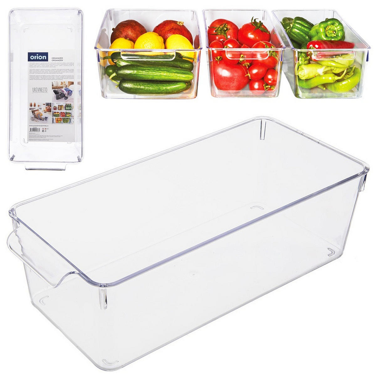 KÜHLSCHRANK-ORGANIZER 32,5 x 15 x 10 cm - Transparent, Kunststoff (32.5/10/15cm) - Orion 