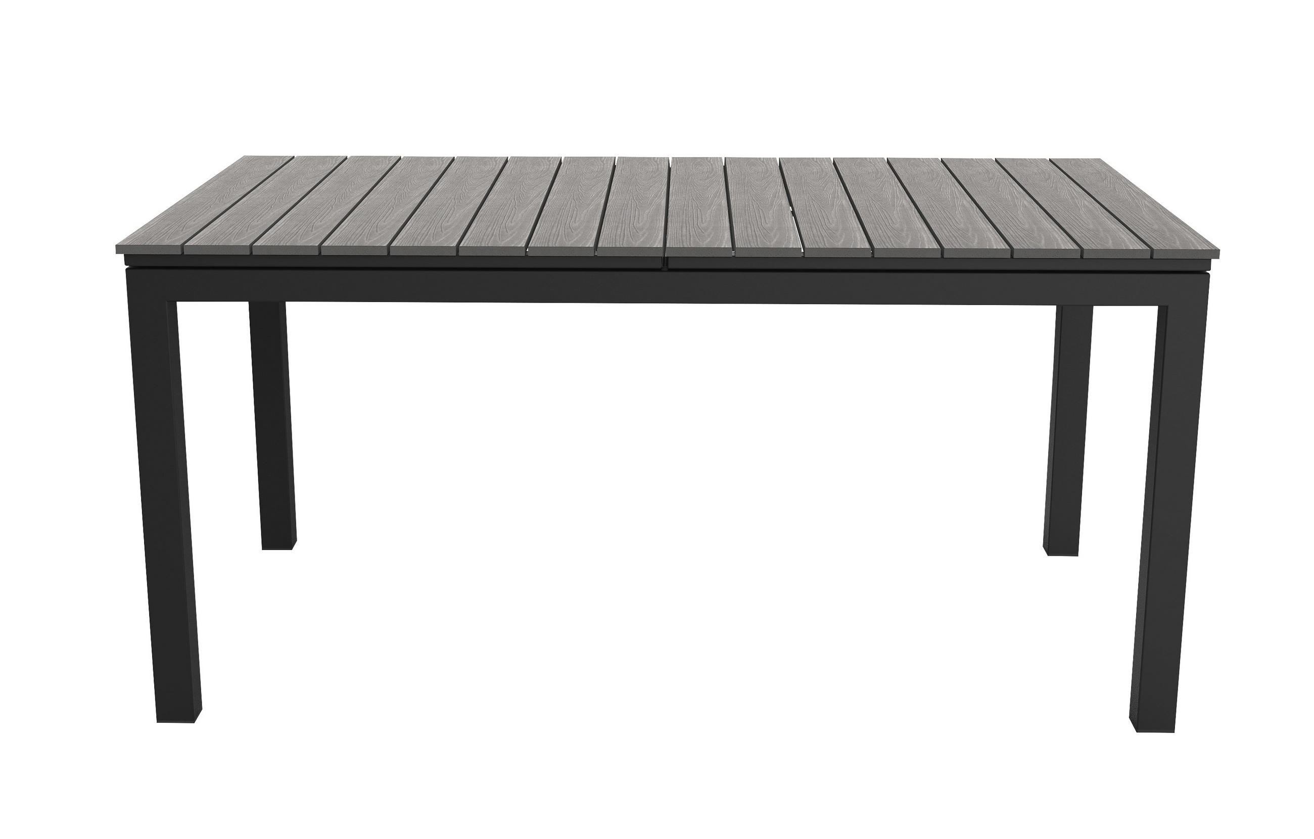 GARTENTISCH Schwarz - Schwarz, Holzwerkstoff (95/260/76cm) - ebuy24