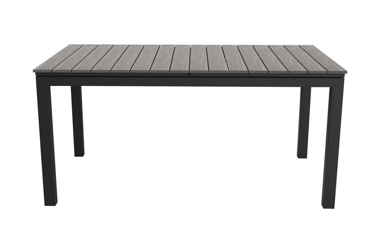 GARTENTISCH Schwarz - Schwarz, Holzwerkstoff (95/260/76cm) - ebuy24