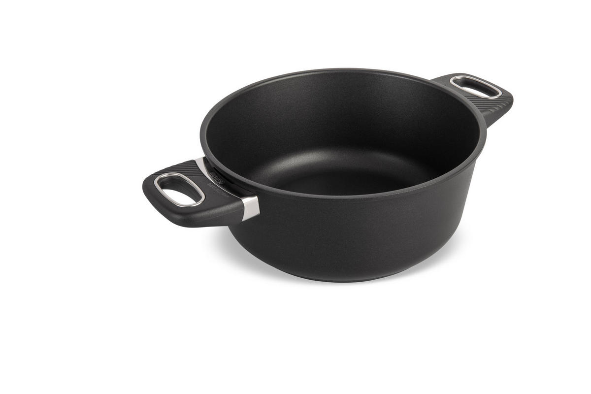 BRATENTOPF INDUKTION ⌀24cm - Schwarz, Kunststoff/Metall (24cm) - Gastrolux