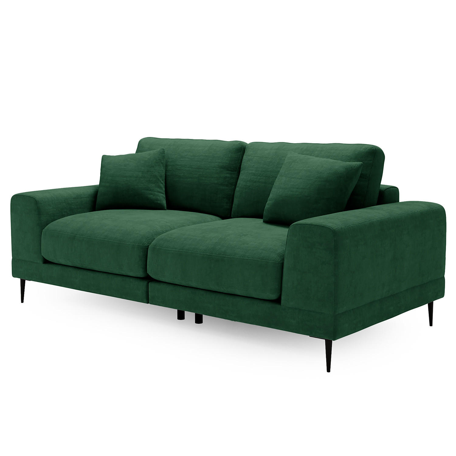 3-SITZER SOFA - Grün, Textil (243/92/103cm) - home24