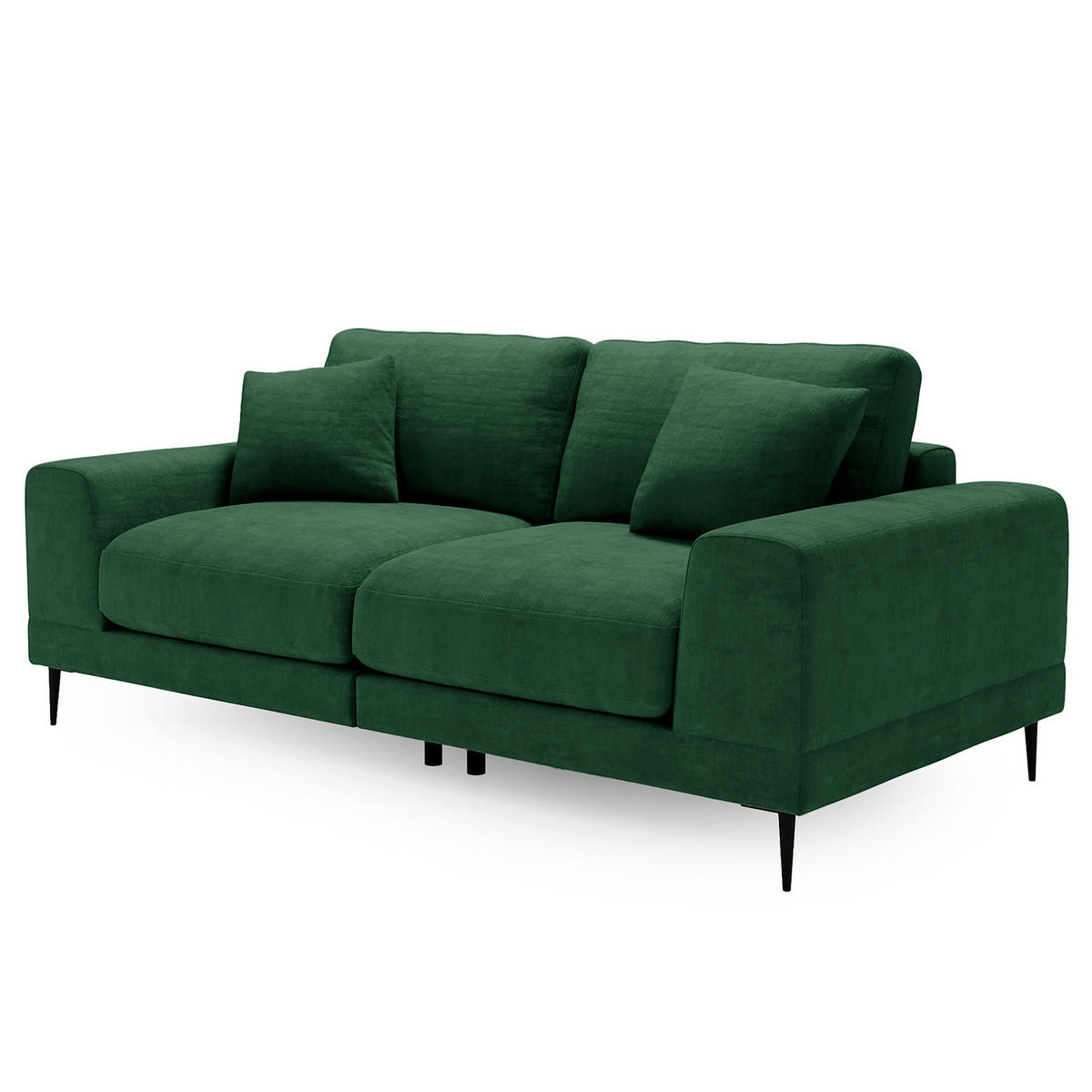 3-SITZER SOFA - Grün, Textil (243/92/103cm) - home24