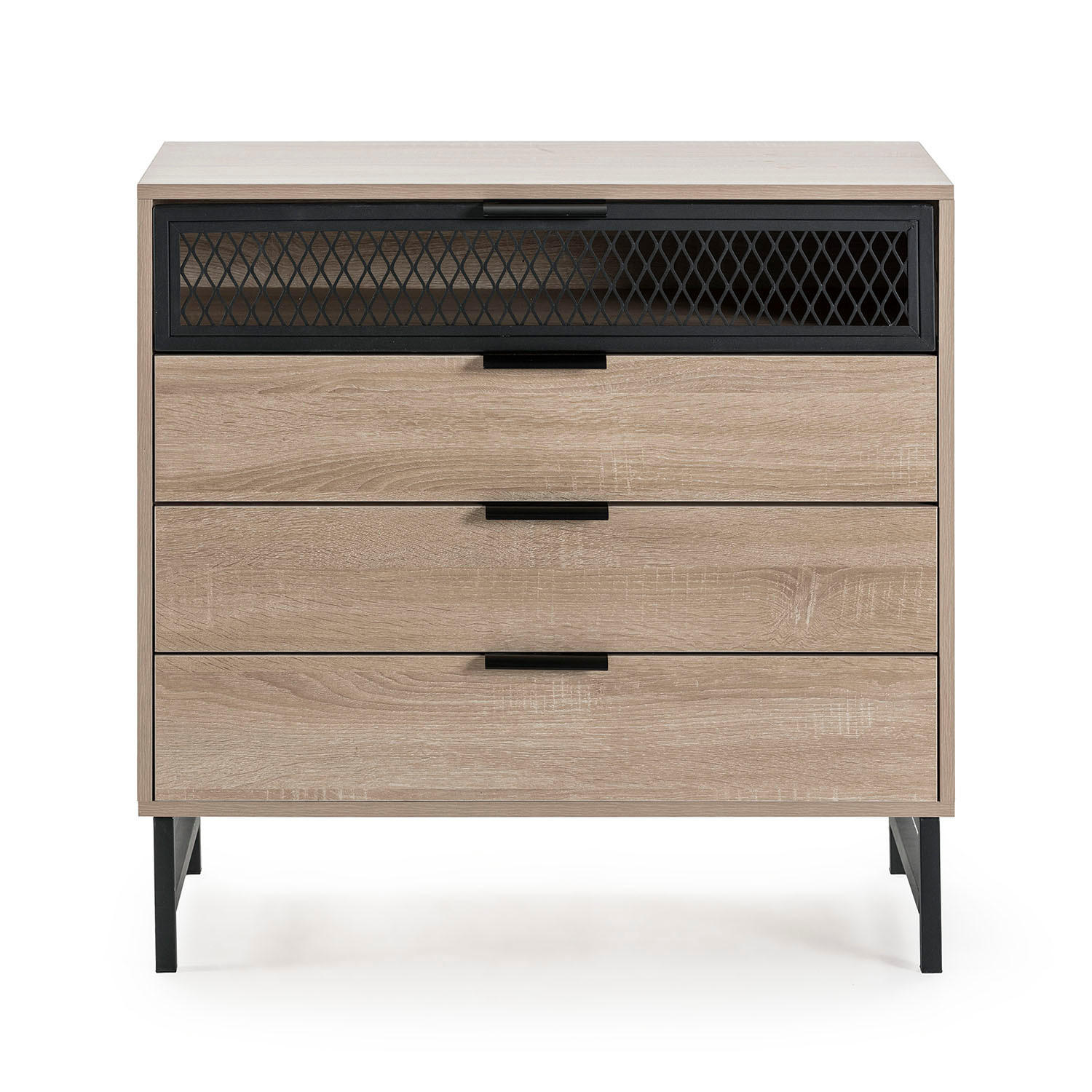 KOMMODE 80/77/40 Hera holzfarben - Honigeiche, Holzwerkstoff (80/77/40cm)