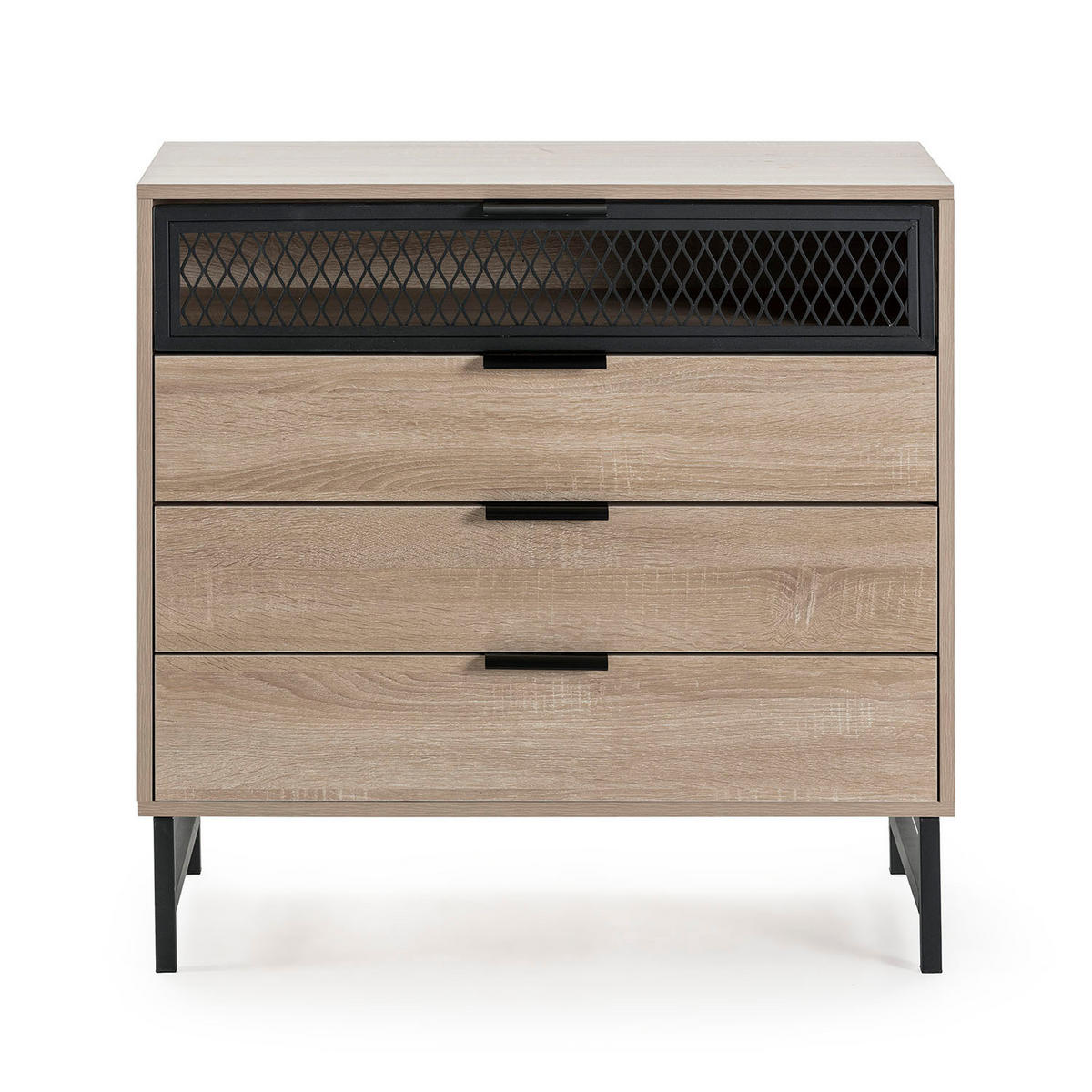 KOMMODE 80/77/40 Hera holzfarben - Honigeiche, Holzwerkstoff (80/77/40cm)