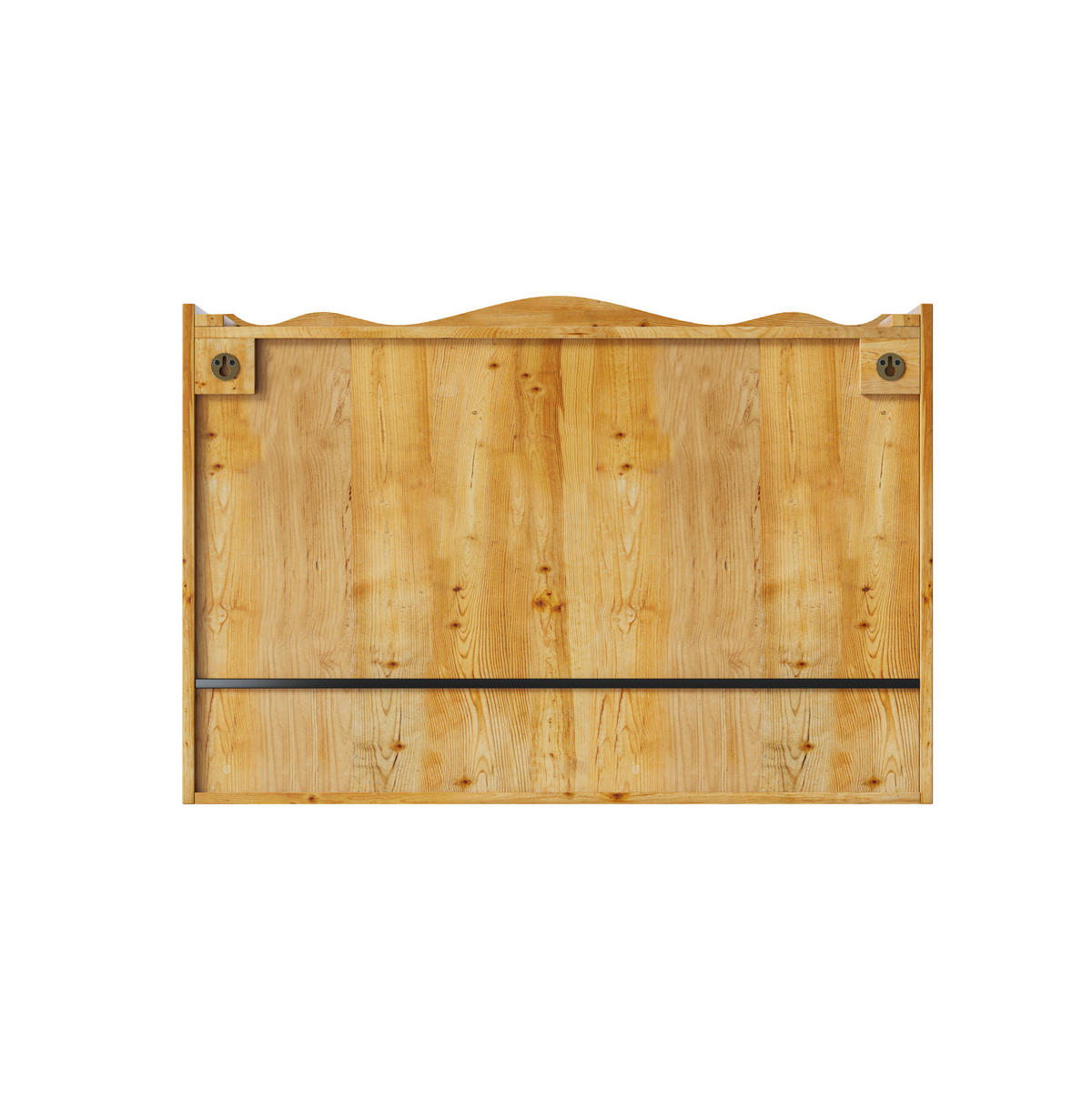 HÄNGESCHRANK 90/20/60 cm natur aus Massivholz und Glas mit Schiebetüren - Naturfarben, Glas (90/60/20cm) - OKWISH