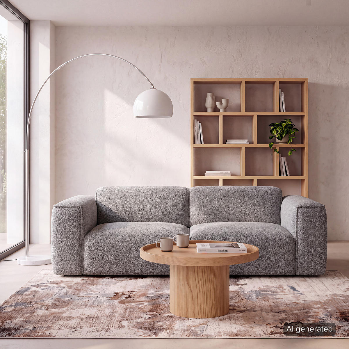 2-SITZER SOFA - Schwarz/Grau, Kunststoff/Textil (220/71/102cm) - home24
