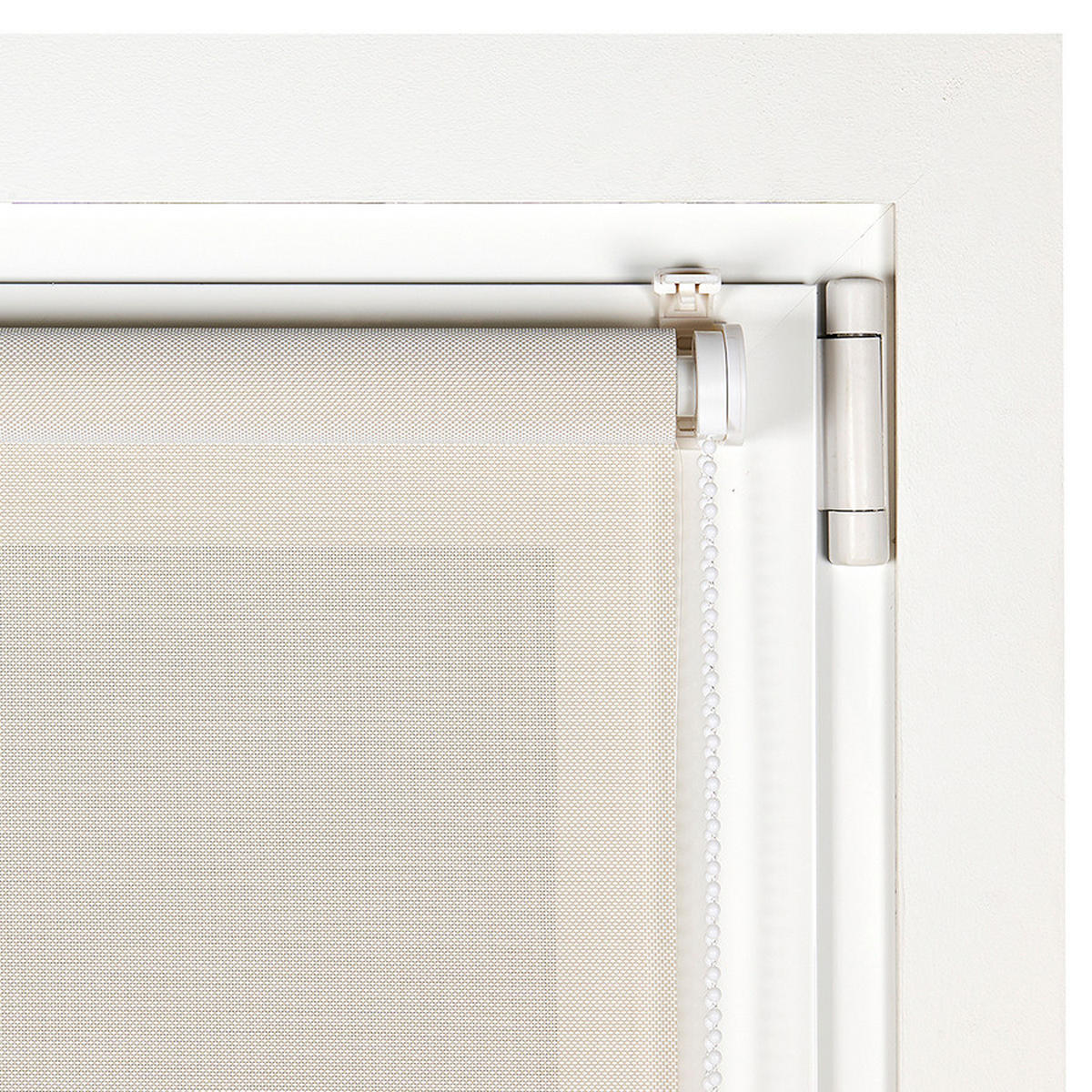 SCREEN-ROLLO without drilling 60X180 - Ecru, Kunststoff (60/180cm) - STORESDECO