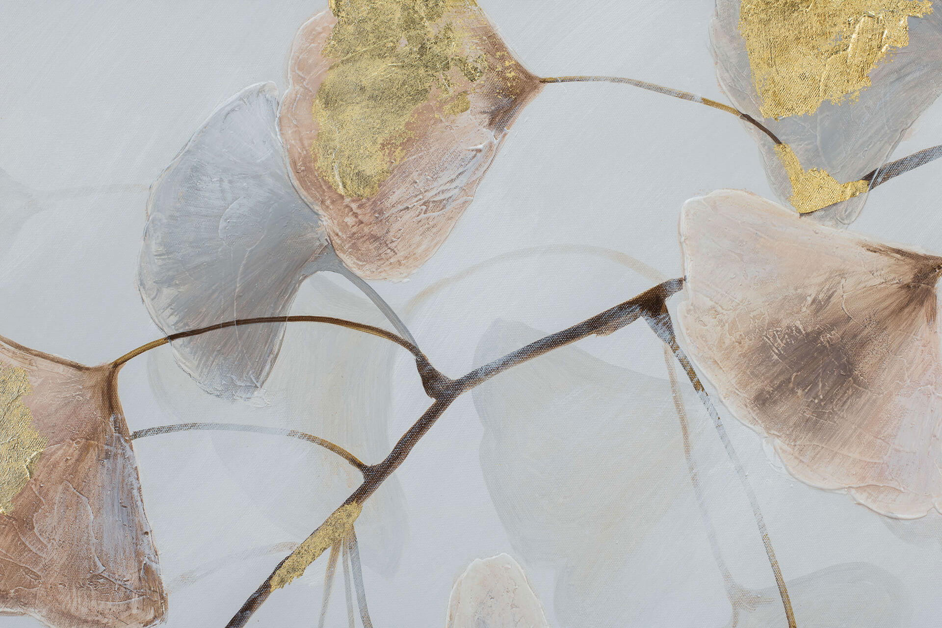 ACRYLBILD HANDGEMALT 80/80 cm - Beige/Braun, Holz/Textil (0.96/80cm) - KUNSTLOFT