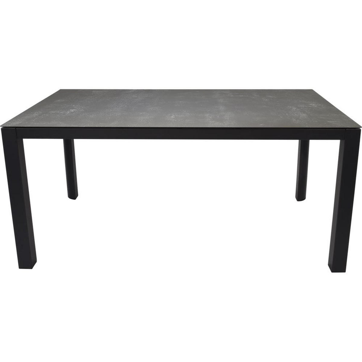 GARTENTISCH Mojito - Anthrazit - 160/90/74 cm - Dunkelgrau, Glas (160/90/74cm) - Lesli Living