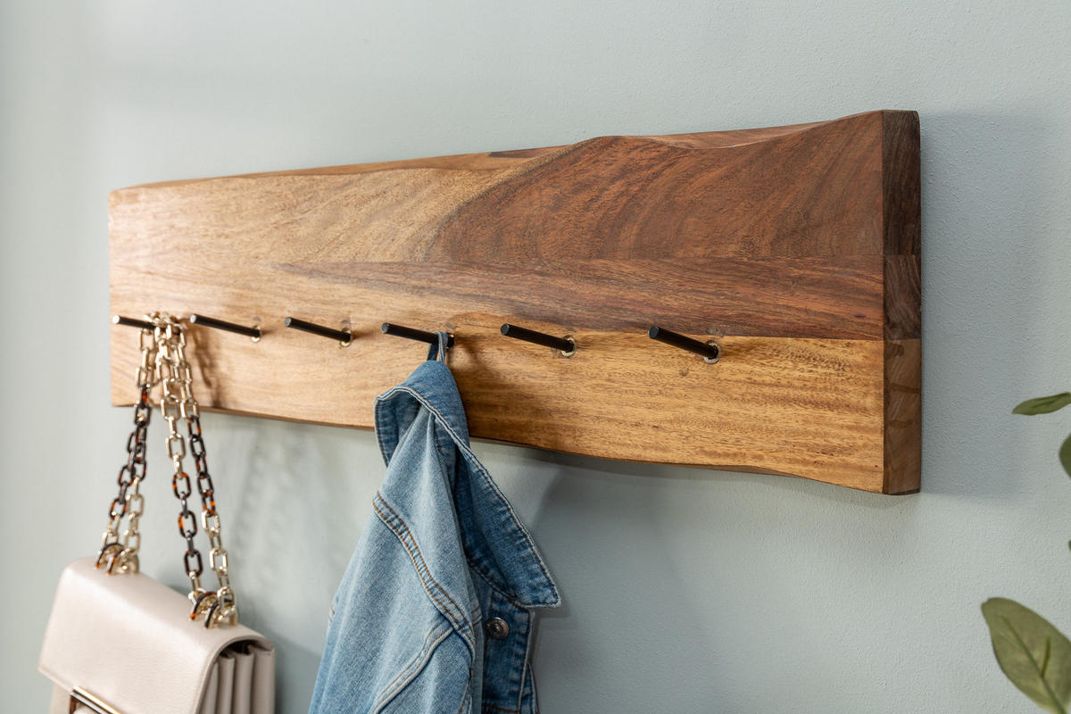 GARDEROBE MAMMUT Sheesham Natur 80 cm - Naturfarben, Holz (80/22/4cm) - riess-ambiente