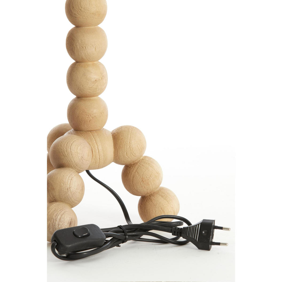 LAMPENFUSS Veglio Natürlich 20/20/40 cm - Hellbraun, Holz (20/20/40cm) - Light & Living